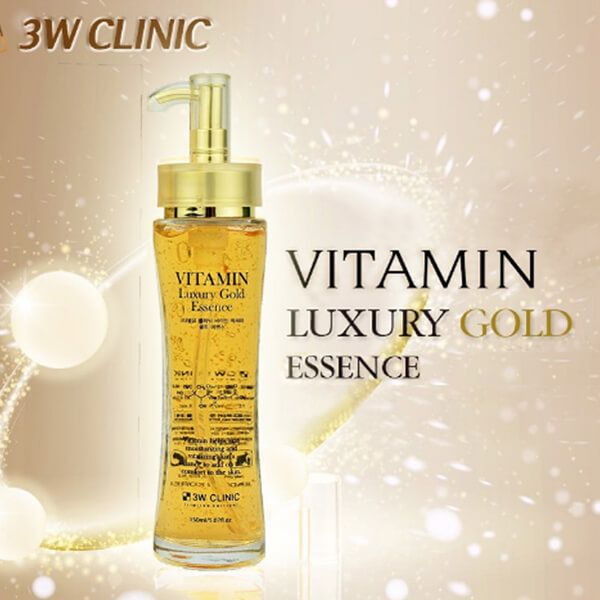 Serum Dưỡng Tái Tạo da 3W Clinic Vitamin Luxury Gold Essence 150ml (date 20.08.2022) 