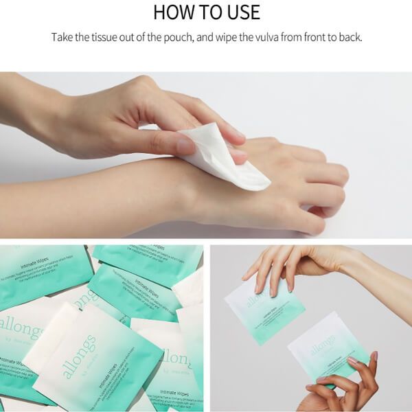 Khăn Lau Phụ Khoa Allongs Intimate Wipes (15 miếng 1 hộp)