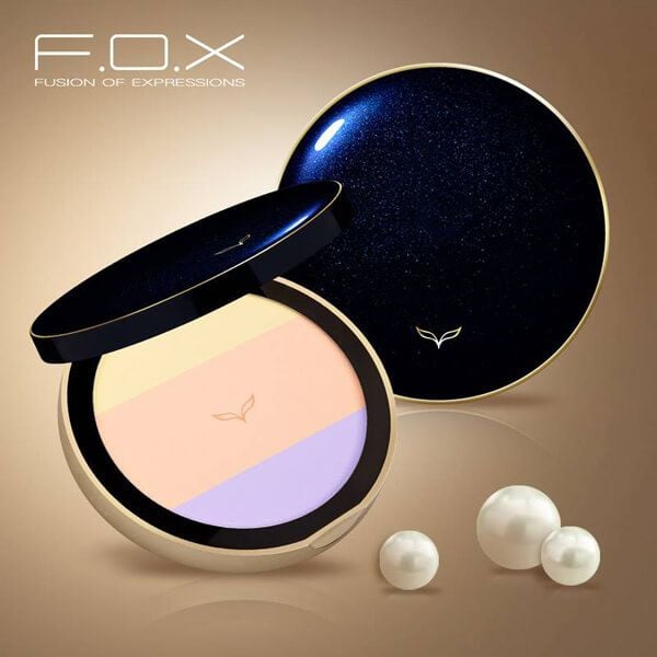 Phấn Phủ F.O.X Pressed Powder Tặng Cọ Powder Brush