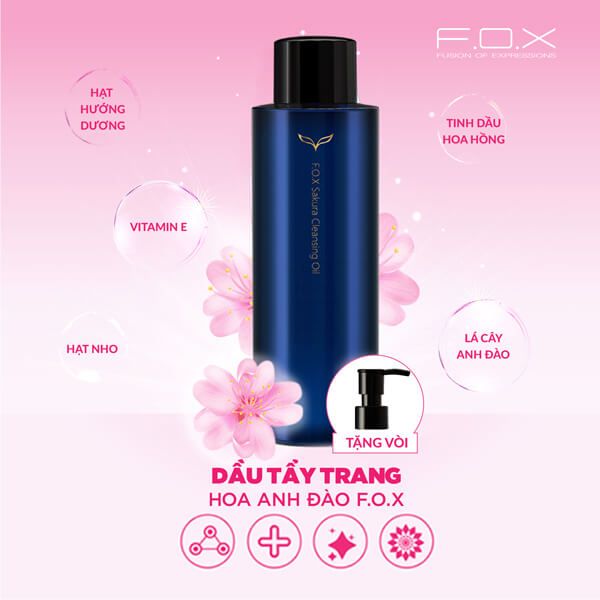 Dầu Tẩy Trang Hoa Anh Đào F.O.X Sakura Cleansing Oil