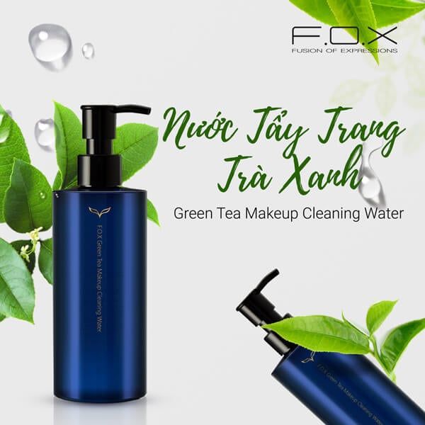 Nước Tẩy Trang Trà Xanh F.O.X Green Tea Makeup Cleansing Water-QM01