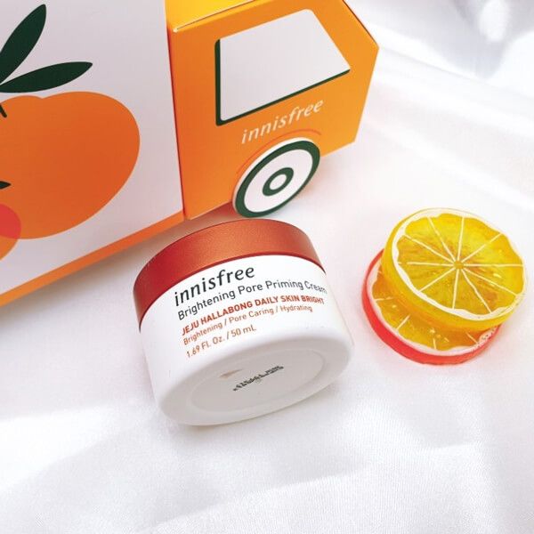 Kem Dưỡng Trắng Da, Chăm Sóc Lỗ Chân Lông Innisfree Brightening Pore Priming Cream 50ml (HALLABONG)