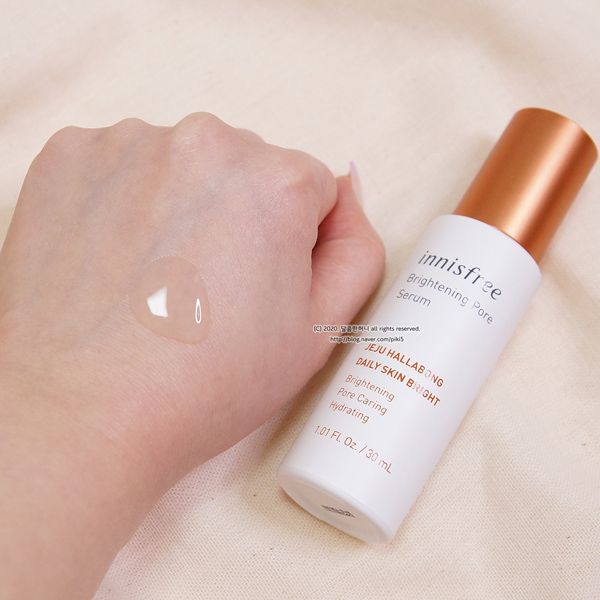 Tinh Chất Dưỡng Trắng Da, Mờ Thâm, Chăm Sóc Lỗ Chân Lông Innisfree Brightening Pore Serum 30ml (HALLABONG)