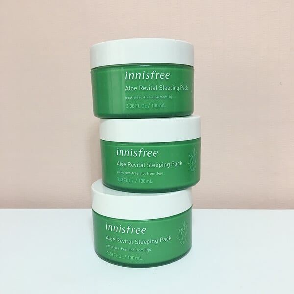 Mặt Nạ Ngủ Cấp Nước, Làm Dịu Da Chiết Xuất Nha Đam Innisfree Aloe Revital Sleeping Pack 100ml