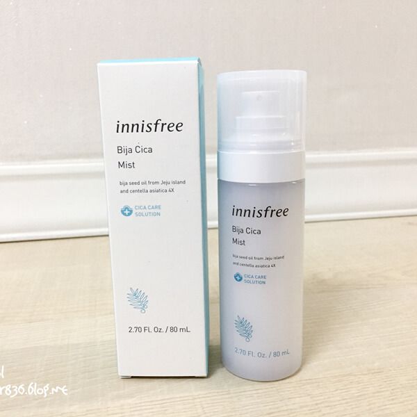 Xịt Khoáng Giúp Làm Dịu, Chăm Sóc Da Mụn Innisfree Bija Cica Mist 80ml