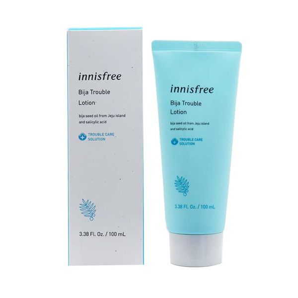 Sữa Dưỡng Cho Da Mụn Sưng Đỏ Khẩn Cấp Innisfree Bija Trouble Lotion 100ml
