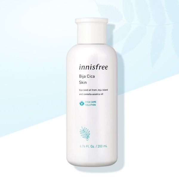 Nước Hoa Hồng Không Cồn Giúp Làm Dịu Và Dưỡng Ẩm Cho Làn Da Mụn Innisfree Bija Cica Skin 200ml