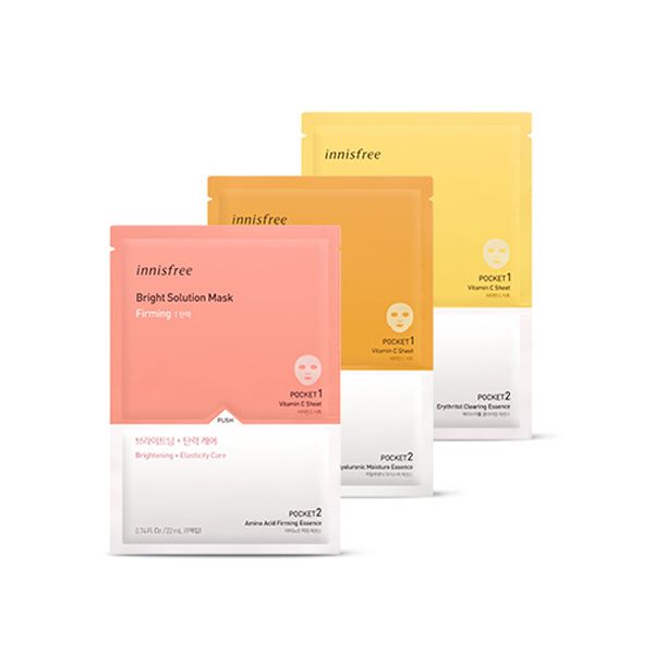Mặt Nạ Vitamin C Dưỡng Sáng Da Innisfree Bright Solution Mask 22ml