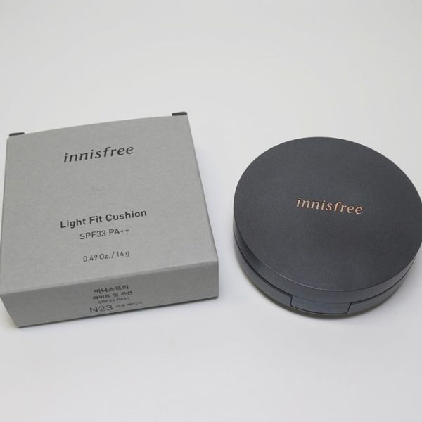 Phấn Nước Kiềm Dầu, Che Phủ Cao, Cho Lớp Nền Hoàn Hảo Innisfree Light Fit Cushion SPF33 PA++ 14g