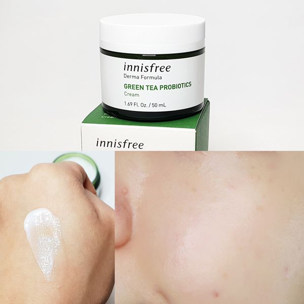 Kem Dưỡng Ẩm Innisfree Derma Formula Green Tea Probiotics Cream