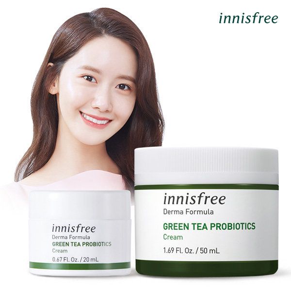 Kem Dưỡng Ẩm Innisfree Derma Formula Green Tea Probiotics Cream