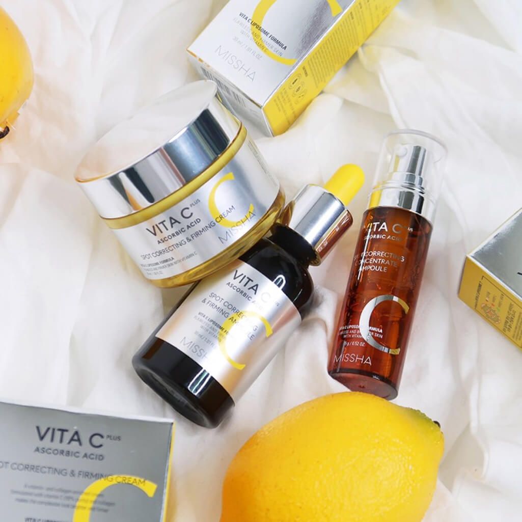 Tinh chất dưỡng trắng, làm sáng da Missha Vita C Ascorbic Acid Spot Correcting Concentrate Ampoule
