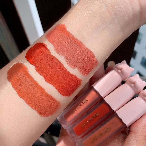 Set Son Nee Ni Coo Be Colorful Meow Matte Lip Glaze NC08