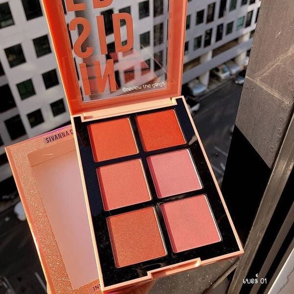 Phấn Má Hồng Sivanna Colors Insider Intensity Blusher Palette HF5025