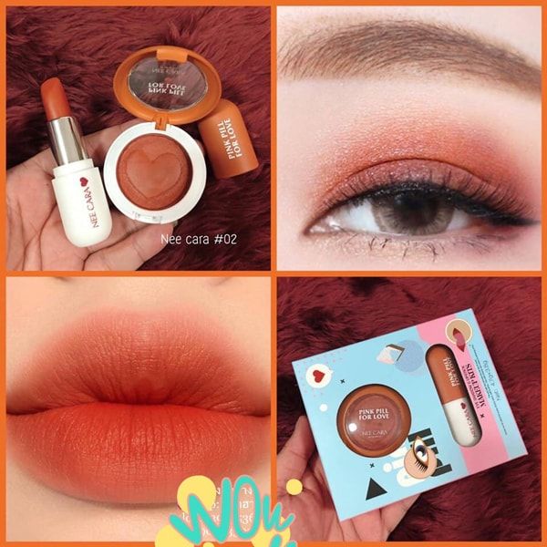 Bộ Phấn Mắt Và Son Nee Cara Be Colorful Eye Shadow & Lipstick Make Up Kits N402