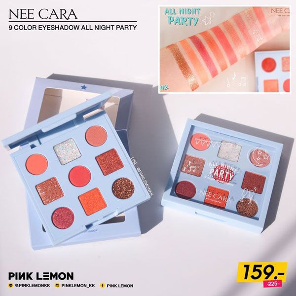 Phấn Mắt Nee Cara All Night Party 9 Color Eyeshadow N137