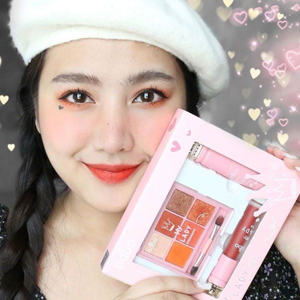Set Phấn Mắt Mascara Son Odbo My Lady OD1035