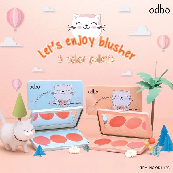 Bảng Má Hồng Odbo Let's Enjoy Blusher OD1-103