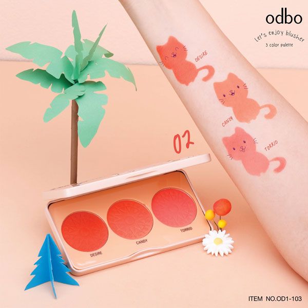 Bảng Má Hồng Odbo Let's Enjoy Blusher OD1-103