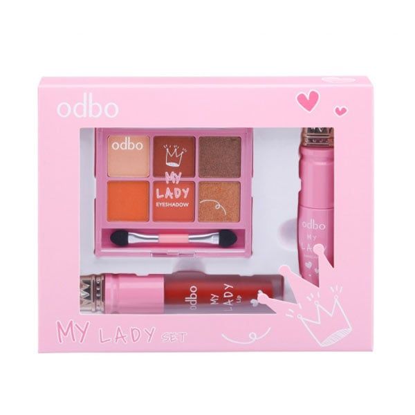Set Phấn Mắt Mascara Son Odbo My Lady OD1035