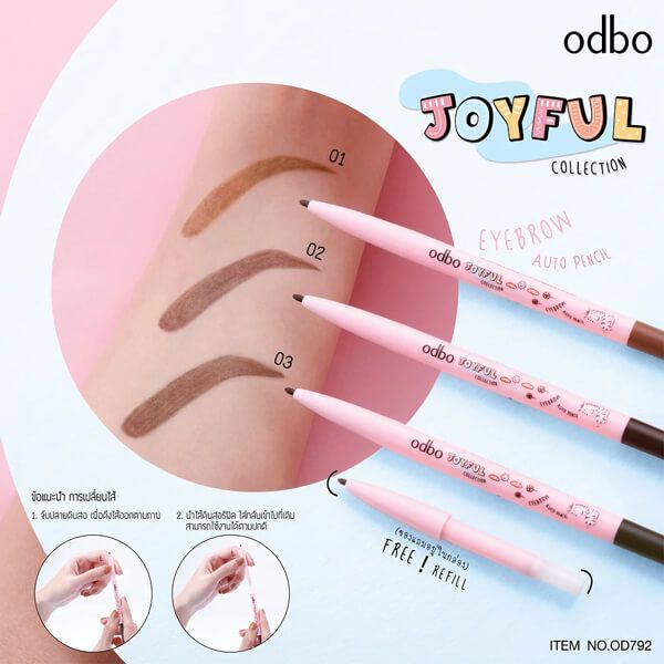 Bút Kẻ Chì Mày Odbo Joyful Eyebrow Auto Pencil OD792