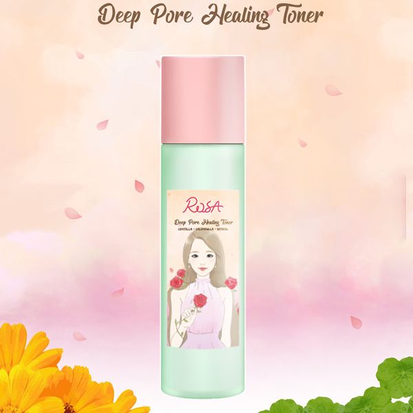  Nước Hoa Hồng SeoulRose Rosa Deep Pore Healing Toner 120ml 