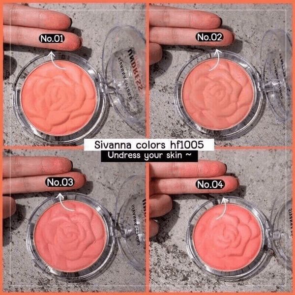 Phấn Má Hồng Sivanna Colors HF1005 Undress Your Skin