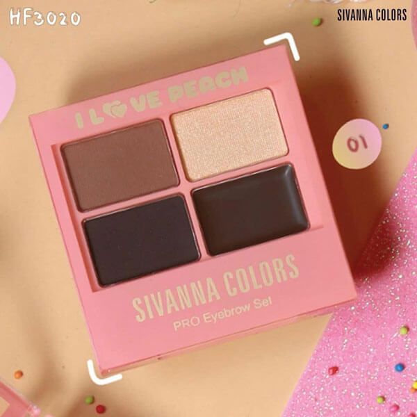 Bảng Tán Chân Mày 4 Ô Sivanna Colors I Love Peach HF3020