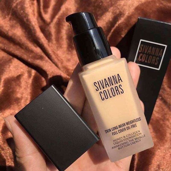 Kem Nền Sivanna Colors Skin Long Wear Weightless Full Cover Oil Free HF4012