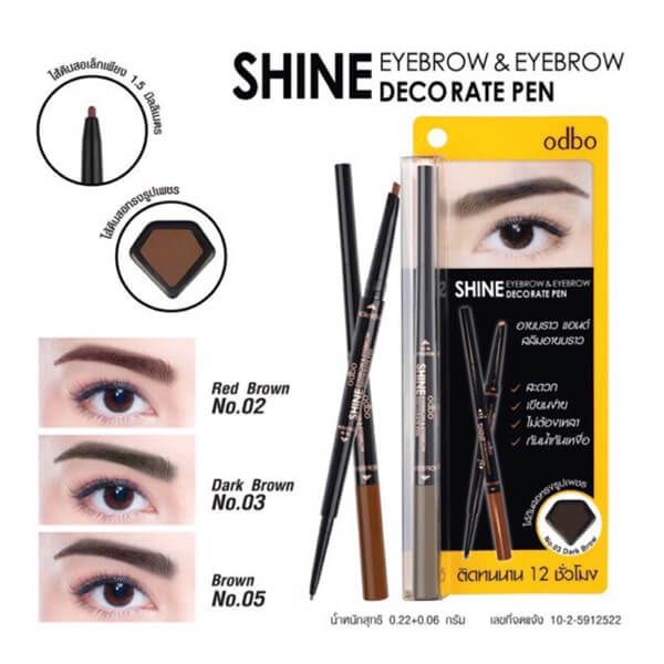 Chì Mày Odbo Shine Deco Rate Pen OD747