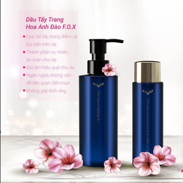 Dầu Tẩy Trang Hoa Anh Đào F.O.X Sakura Cleansing Oil
