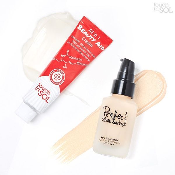 Kem Nền Touch In Sol Perfect Sebum Control Real Foundation