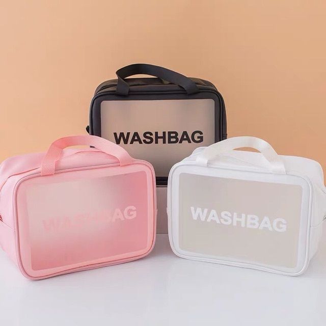  Túi Đựng Mỹ Phẩm Trong Suốt Chống Thấm Nước WASH BAG (Giao màu ngẫu nhiên) 