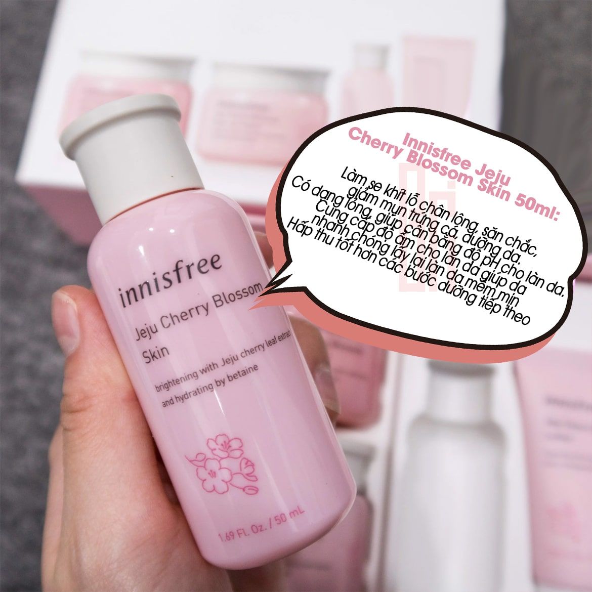 Bộ Kit Dưỡng Trắng 2 Món Innisfree Jeju Cherry Blossom Duo Kit