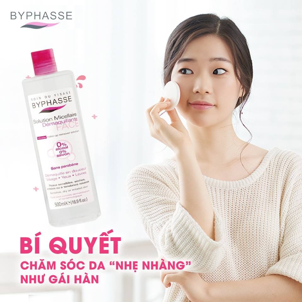 Nước Tẩy Trang Cho Mọi Loại Da Byphasse Solution Micerallaire Face 500ml
