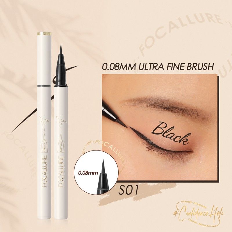 Kẻ Mắt Nước Nét Mảnh 0.8mm Công Nghệ Ultra Fine KO Trôi FOCALLURE Lasting Waterprrof Liquid Eyeliner | FA-200
