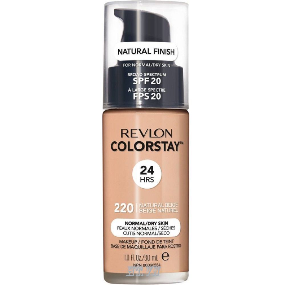  (Mẫu Mới) Kem Nền Che Phủ Cao, Bổ Sung Thêm VitE Kiềm Dầu REVLON 24H COLORSTAY Combination/Oliy Skin - Da Hỗn Hợp/Dầu (30ml) 