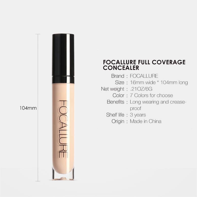Kem Che Khuyết Điểm Bền Màu FOCALLURE Liquid Long Lasting Concealer | FA-52