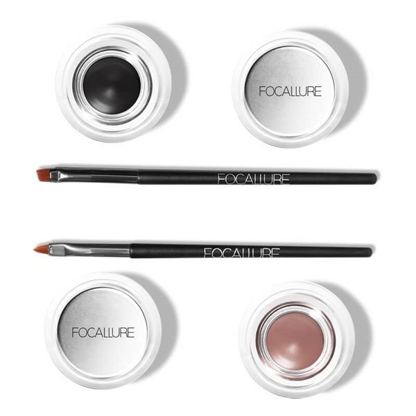 (Kèm Cọ) Gel Eyeliner Bền Màu Không Trôi FOCALLURE Stay Max Smooth Eyeliner Gel | FA-135