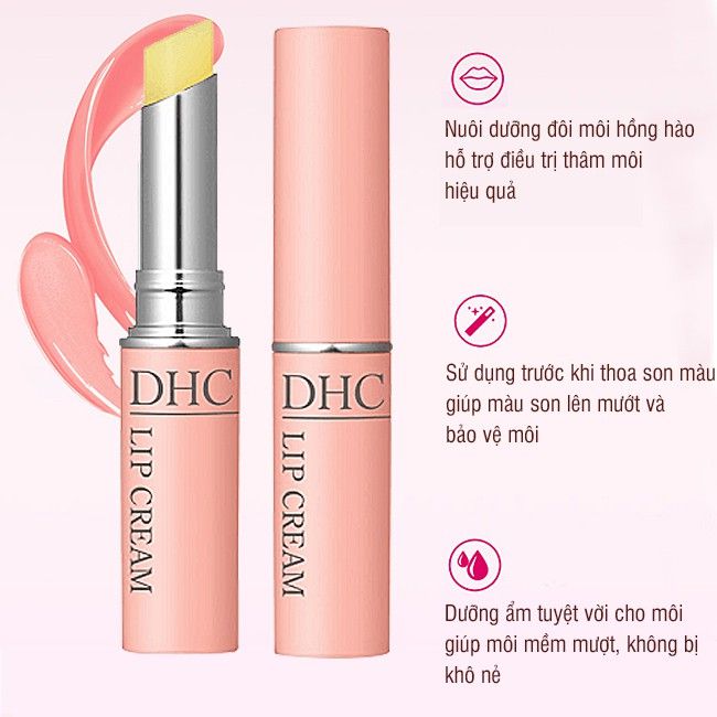 Son Dưỡng Môi Không Màu Hỗ Trợ Giảm Thâm Môi DHC Lip Cream