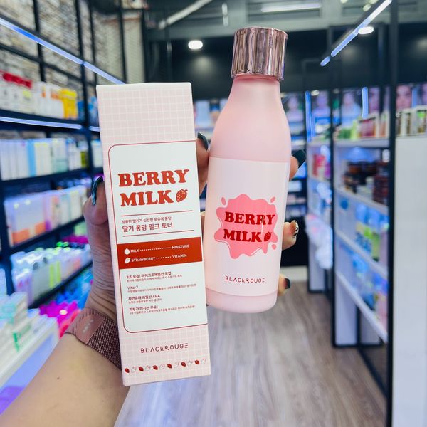  Nước Hoa Hồng Black Rouge Strawberry PongDang Milk Toner 200ml 