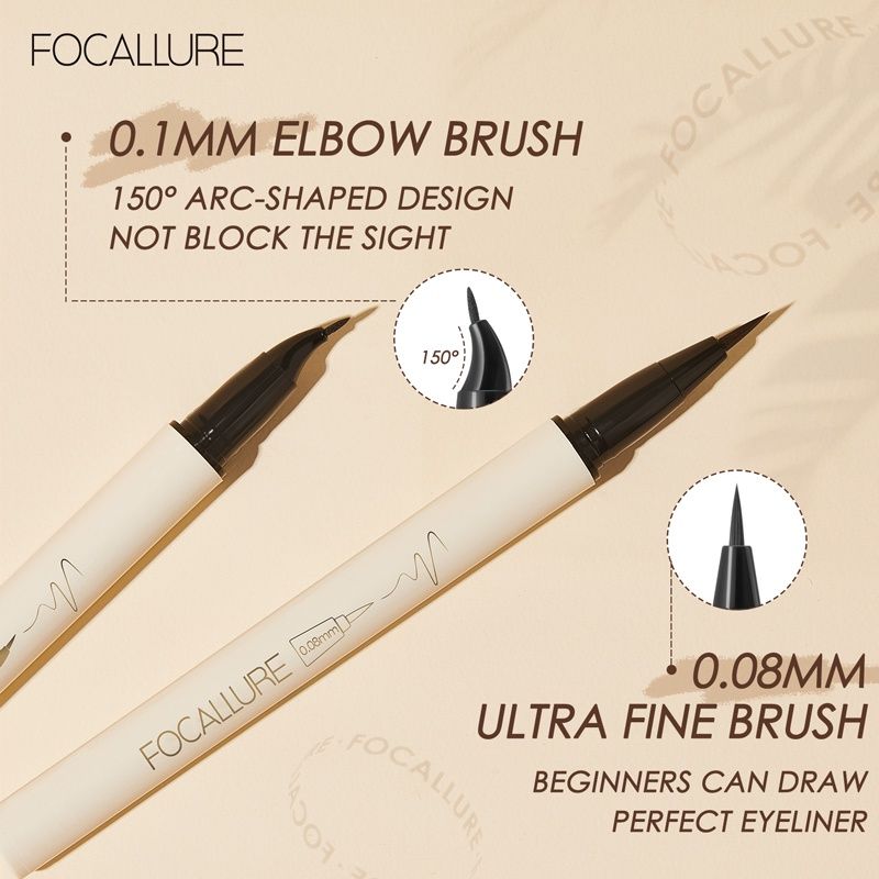 Kẻ Mắt Nước Nét Mảnh 0.8mm Công Nghệ Ultra Fine KO Trôi FOCALLURE Lasting Waterprrof Liquid Eyeliner | FA-200
