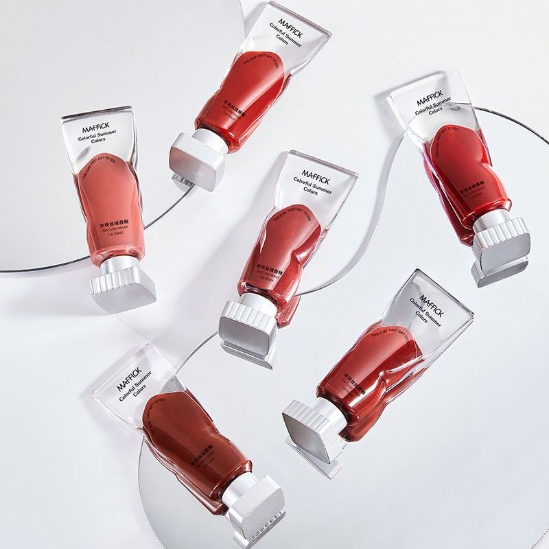 Son Kem Lì Dạng Tuýp Trong Suốt MAFFICK Ice Cube Velvet Lip Glaze Nội Địa Trung