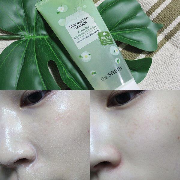 Sửa Rửa Mặt Dạng Gel The Saem Healing Tea Garden Green Tea Cleansing Water Gel 200ml