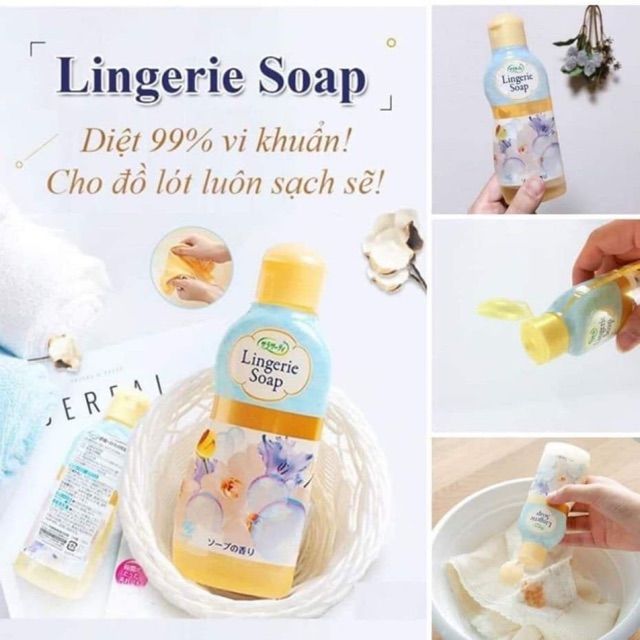  Nước Giặt Đồ Lót Diệt Khuẩn Khử Mùi KOBAYASHI Lingerie Soap Nhật Bản - 120ml 