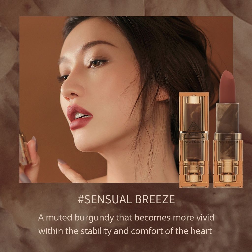 Son Thỏi Lì Phiên Bản Đặc Biệt 3CE Soft Matte Lipstick DEEP UNDER - MORE DEEP