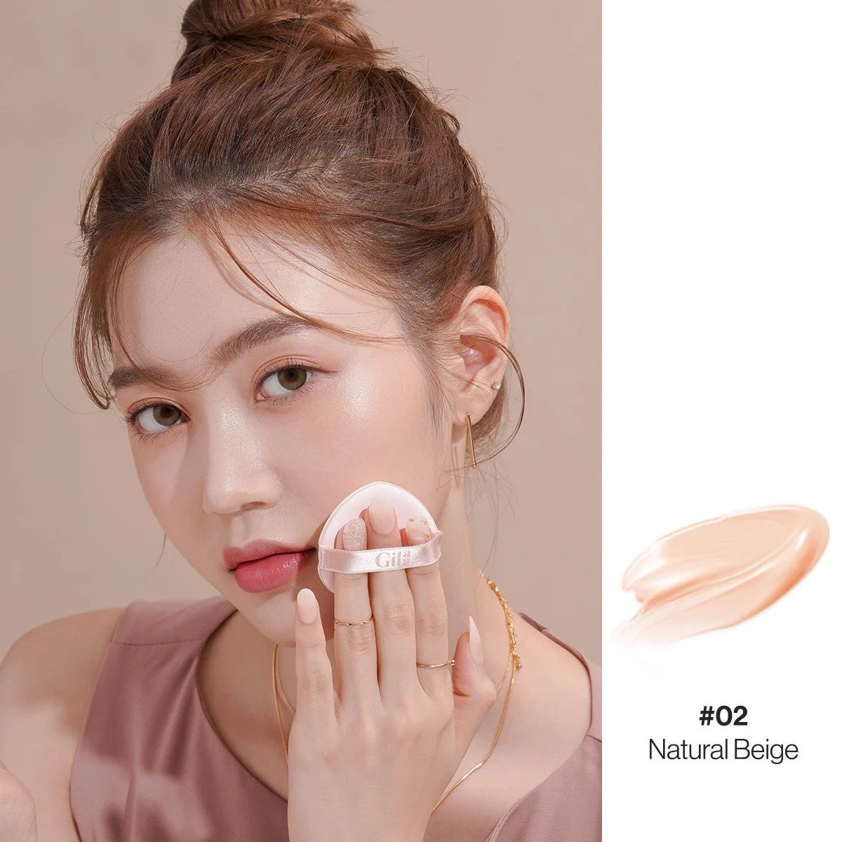  (MẪU MỚI GLAMRR Q) Phấn Nước Che Phủ, Kiềm Dầu Mỏng Mịn GLAMRR Q x GILLA Long Wear DD Cushion SPF50+ PA+++ - Có Tem Phụ 