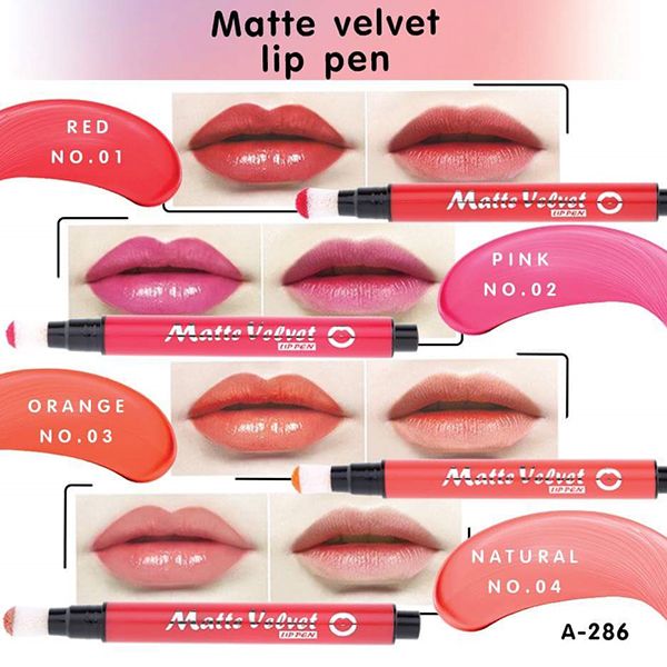 Son Môi Cushion Ashley Matte Velvet Lip Pen A286