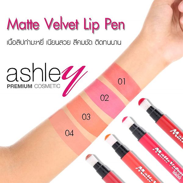 Son Môi Cushion Ashley Matte Velvet Lip Pen A286