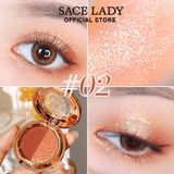  Phấn Mắt 2 Màu Ngọc Trai Không Trôi SACE LADY Makeup Eyeshadow Nội Địa Trung 